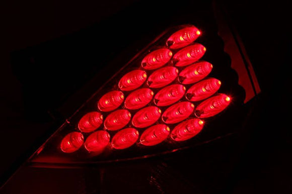 ANZO 2003-2005 Nissan 350Z LED Taillights Red