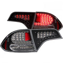 ANZO 2006-2011 Honda Civic LED Taillights Black-1