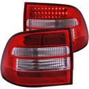 ANZO 2003-2006 Porsche Cayenne LED Taillights Red/Clear-1