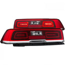 ANZO 2014-2015 Chevrolet Camaro LED Taillights Red/Clear-1