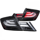 ANZO 2013-2015 Honda Civic LED Taillights Black-1