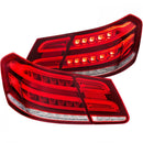 ANZO 2010-2013 Mercedes Benz E Class W212 LED Taillights Red/Clear-1