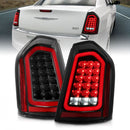 ANZO 11-14 Chrysler 300 LED Taillights Black w/ Sequential-1