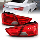ANZO 14-18 Chevrolet Impala LED Taillights Red/Clear-1