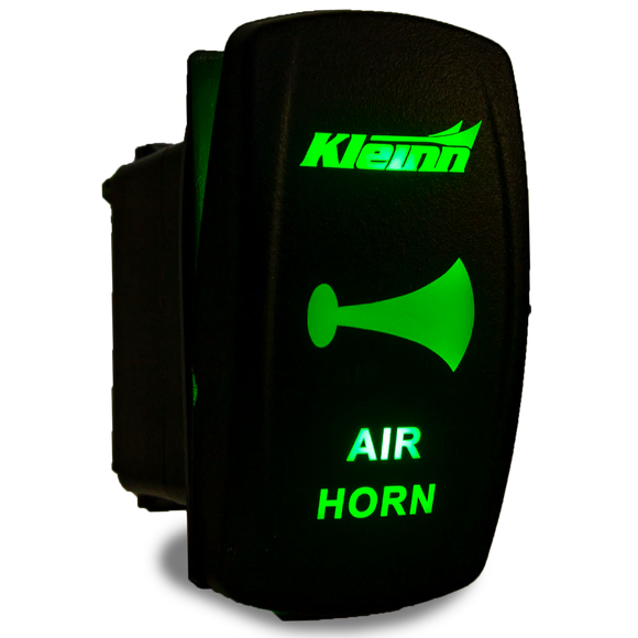 Kleinn Air Horn Rocker Switch - Lighted-Green