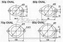 GReddy 60mm Exhaust Oval Gasket-2
