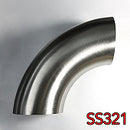 Stainless Bros 2.25in SS321 90 Deg Mandrel Bend Elbow - 1.5D Radius 16GA/.065in Wall (No Leg)-1