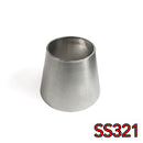 Stainless Bros 2.5in to 3in SS321 Transition Reducer 1.188in Overall Length - 16GA/.065in Wall-1