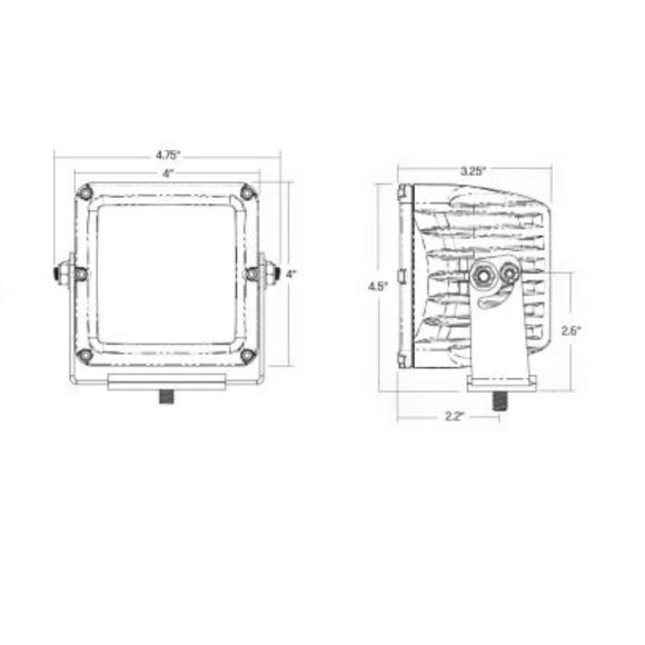 D-XL PRO Spot Amber PRO Pods Pair