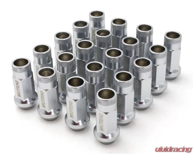 Muteki SR48 12X1.50 Satin Silver Open End Lug Nuts