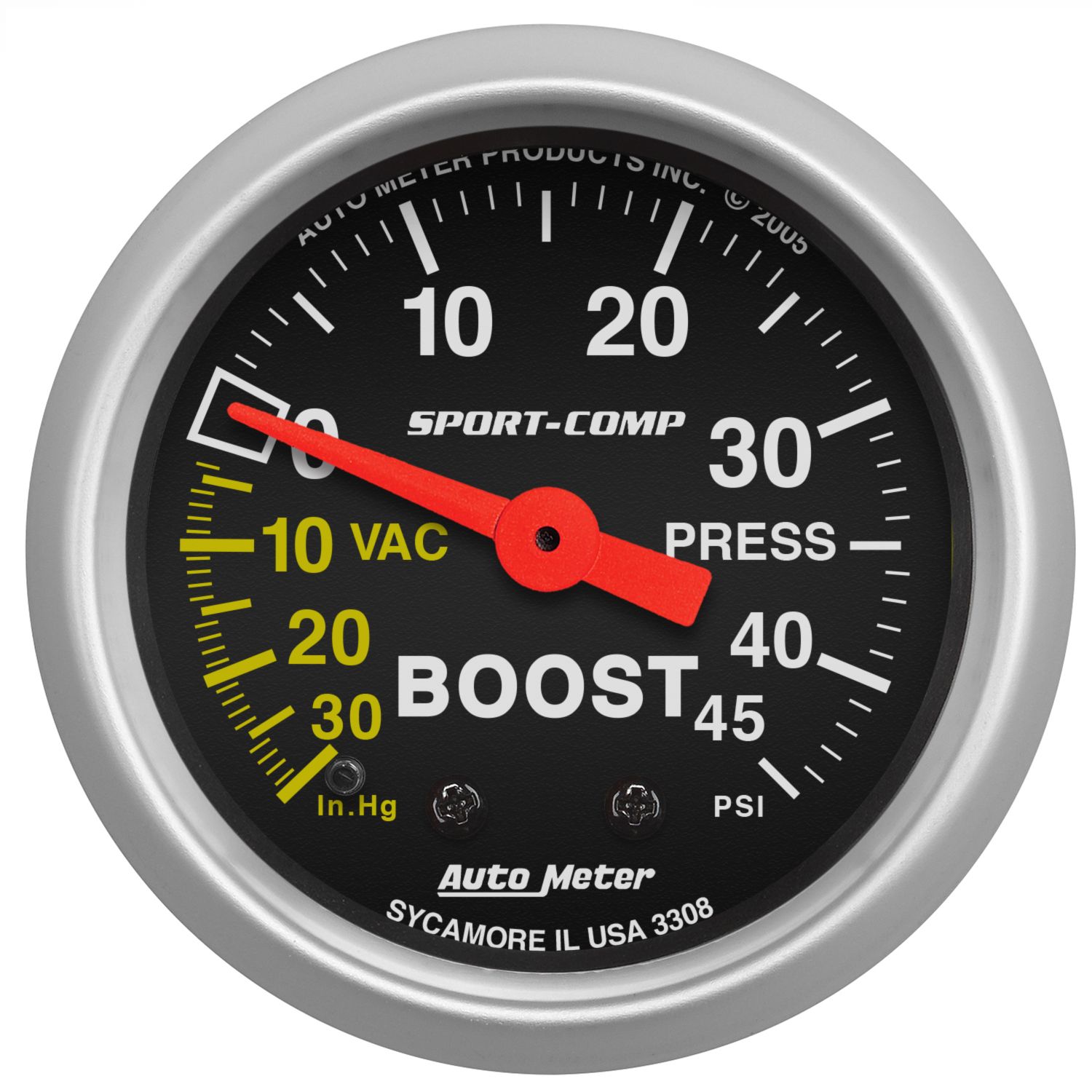 2-1/16" BOOST/VACUUM, 30 IN HG/45 PSI, MECHANICAL, SPORT-COMP