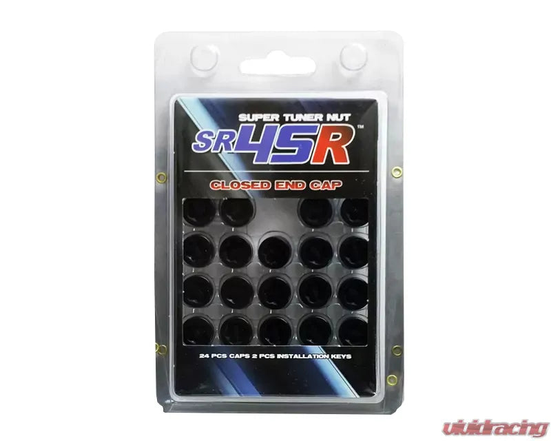 Muteki SR45R Black 24 piece Plastic End Cap Set