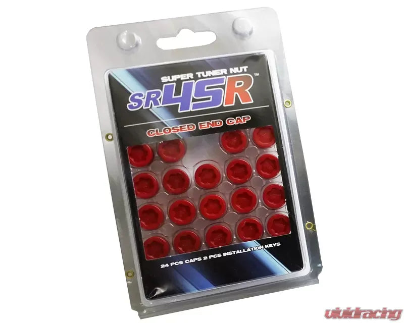 Muteki SR45R Red 24 piece Plastic End Cap Set