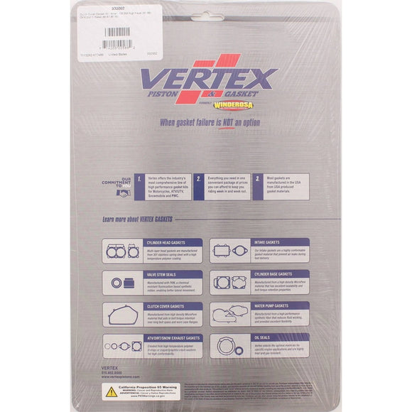 Vertex Gaskets 91-08 Honda CB250 Nighthawk Inner Clutch - Side Cover Gasket Kit