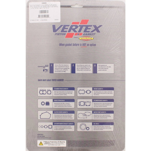 Vertex Gaskets 13-20 Honda CRF250L Inner Clutch - Side Cover Gasket Kit