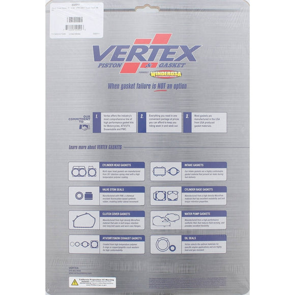 Vertex Gaskets 98-05 Honda VTR1000F Inner Clutch - Side Cover Gasket Kit