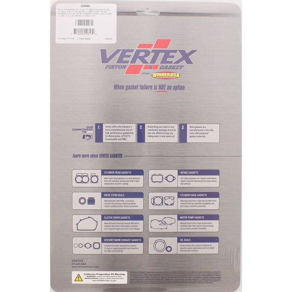 Vertex Gaskets 87-94 Suzuki VS1400GL Inner Clutch - Side Cover Gasket Kit