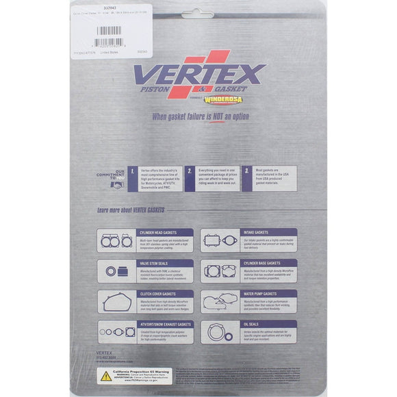 Vertex Gaskets 01-07 Kawasaki BN125 Inner Clutch - Side Cover Gasket Kit