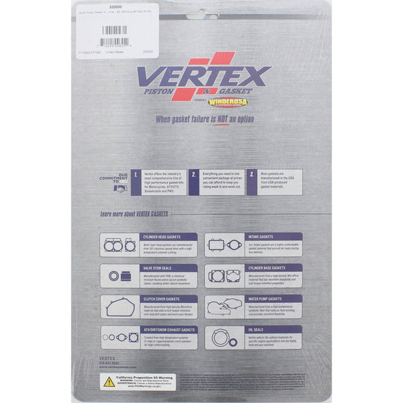 Vertex Gaskets 00-05 Kawasaki ZX12R Inner Clutch - Side Cover Gasket Kit