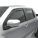 EGR 2022+ Nissan Frontier In Channel Window Visors Front/Rear Set - Dark Smoke Crew Cab-2