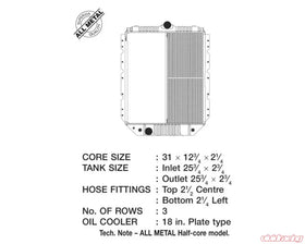 CSF 90-05 International 4900 OEM Plastic Radiator - 0