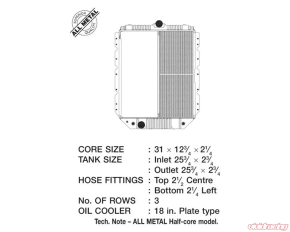 CSF 90-05 International 4900 OEM Plastic Radiator