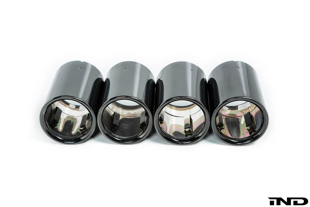BMW M Performance F87 M2 Black Chrome Exhaust Tip Set - Straight Cut