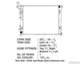 CSF 07-12 Hyundai Elantra 2.0L OEM Plastic Radiator - 0