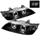 Spyder BMW Z3 96-02 Projector Headlights LED Halo Black High H1 Low H1 PRO-YD-BMWZ396-HL-BK-1