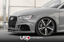 AGGRESSIV CARBON FIBER FRONT LIP SPLITTER FOR AUDI RS3 (8V)-8