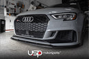 AGGRESSIV CARBON FIBER FRONT LIP SPLITTER FOR AUDI RS3 (8V)-11