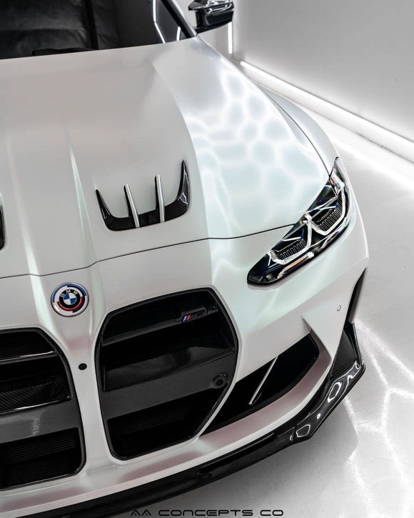 G82 M4 Carbon Fiber Engine Hood Trim