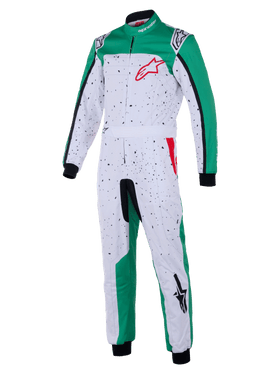 ALPINESTARS KMX-9 V3 S SUIT GRAPHIC 6 - WHITE GREEN RED - 130 (3350225-263-130)
