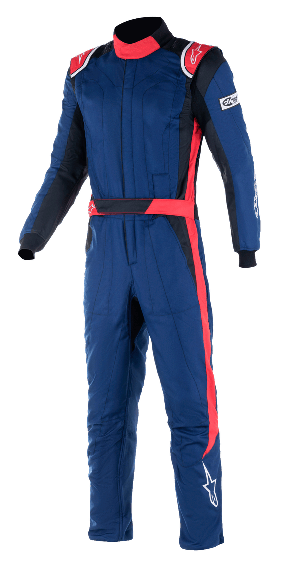 ALPINESTARS GP PRO COMP V2 SUIT BOOTCUT SF - NAVY/BLACK/RED - 48 (3352122-7130-48)