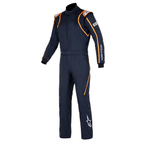 ALPINESTARS GP RACE V2 SUIT BOOT CUT FIA/SFI 3.4 - BLACK WHITE ORANGE FLUO - 44 (3355121-1241-44)