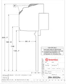 Brembo 08-09 F430 Scuderia Rear GT BBK 6 Piston Cast 380x32 2pc Rotor Drilled-Yellow-3