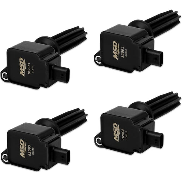 MSD Coil.BLACK.Ford Eco-Boost2.0L/2.3L.4-Pk