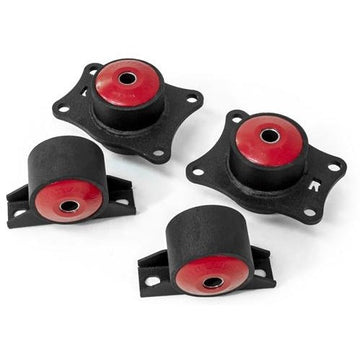 Innovative 00-09 Honda S2000 F-Series Black Steel Mounts 95A Bushings (Rear Diff Mounts OEM Diff) - 0