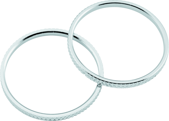Kuryakyn Knurled Accent Rings Chrome (Pair)