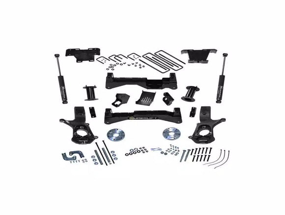 Superlift 14-18 Chevy Silv 4WD w/ Alum/Stamped Steel Control Arms 8in Lift Kit w/ SLF Rear Shocks