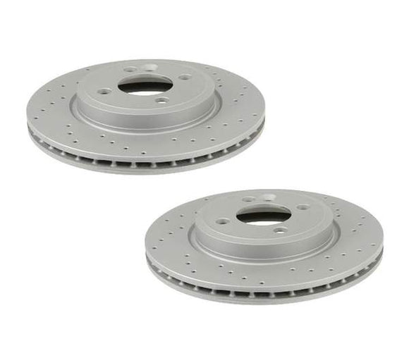 Front Brake Cross Drilled Rotor Kit (276x22) - MINI Cooper Base / R50 / R52 / R53