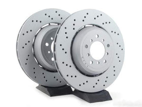 Zimmerman Rear Cross Drilled Rotors - E9X M3 | E82 1M Coupe (350x24)