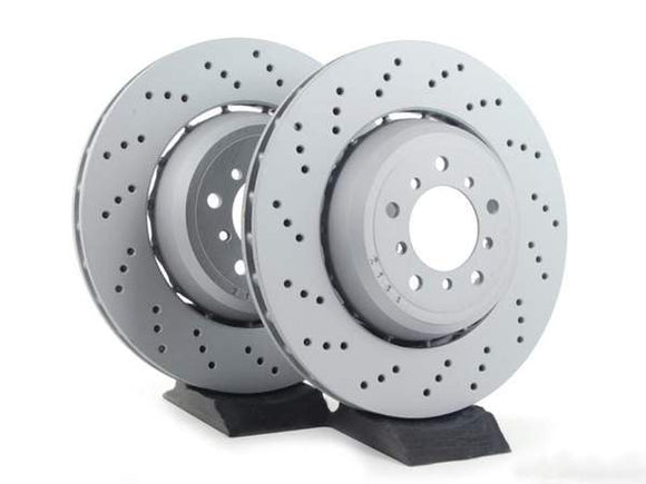 Zimmerman Rear Cross Drilled Rotors - E9X M3 | E82 1M Coupe (350x24)