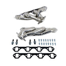 BBK 87-95 Ford F150 Truck 5.0 302 Shorty Unequal Length Exhaust Headers - 1-5/8 Silver Ceramic-1