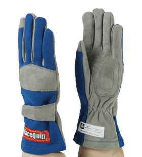 RaceQuip Blue 1-Layer SFI-1 Glove - Medium