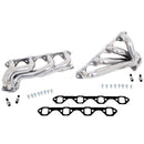 BBK 87-95 Ford F150 Truck 5.8 351 Shorty Unequal Length Exhaust Headers - 1-5/8 Silver Ceramic-1