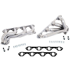 BBK 87-95 Ford F150 Truck 5.8 351 Shorty Unequal Length Exhaust Headers - 1-5/8 Silver Ceramic