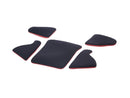 RECARO Pad-Kit L for P 1300 GT Bottom part red (set of 5, without seat cushion)-1