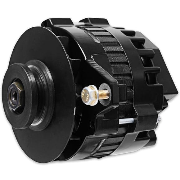 MSD DynaForce Alternator 120 Amp. Black Straight Mount