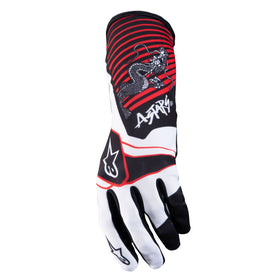 ALPINESTARS TECH-1 K RACE V2 KAZE GLOVES - BLACK/WHITE/RED - S (3551922-123-S)